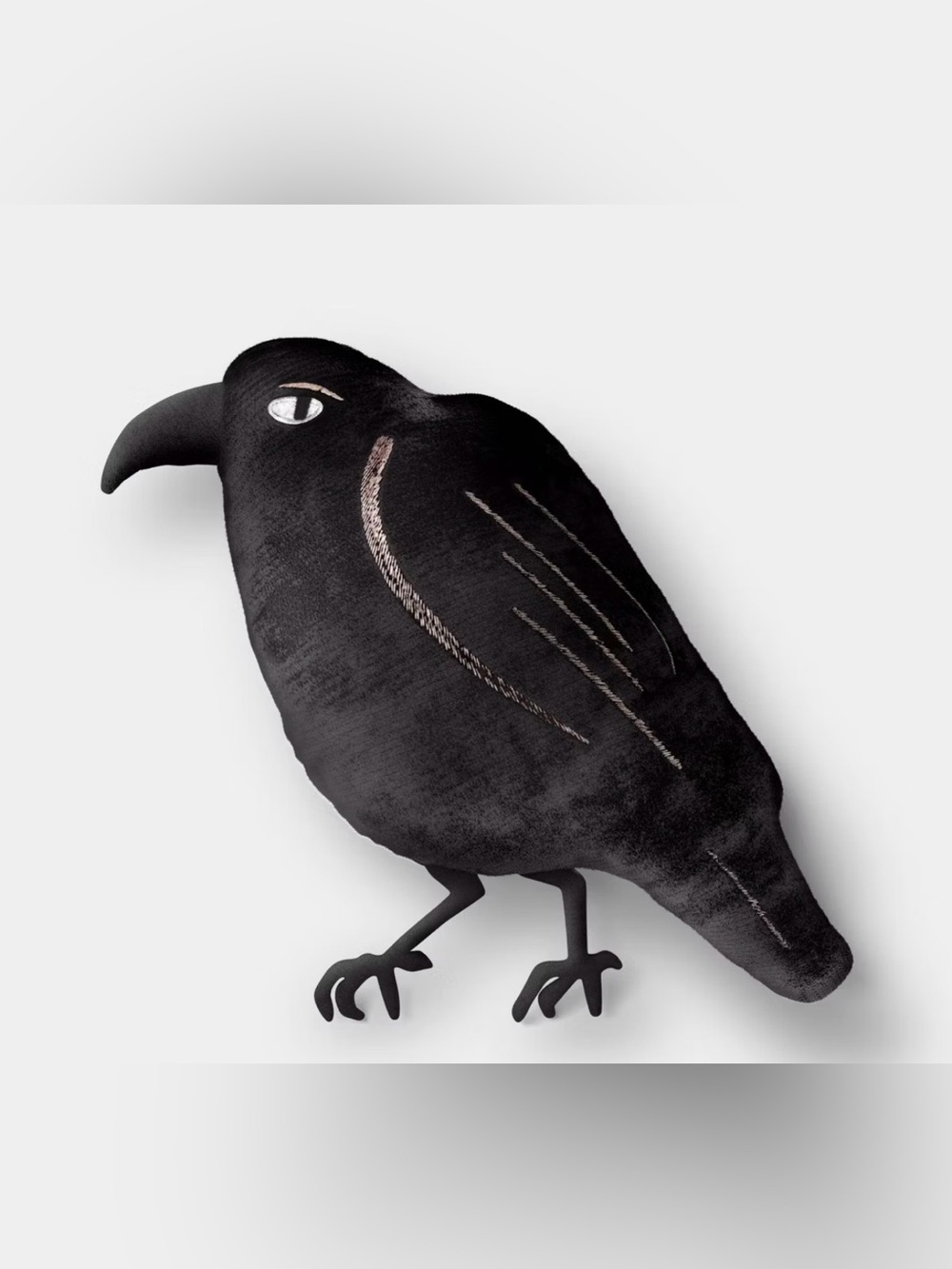 🆕HTF Hyde and EEK! Plush Shaped Crow Pillow